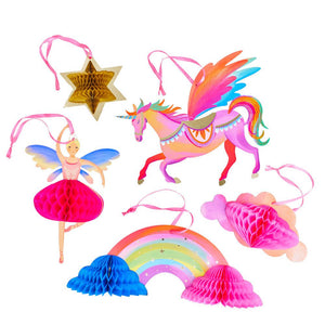 Party Pieces - Unicorn 5-Piece Party Hanging Decorations 