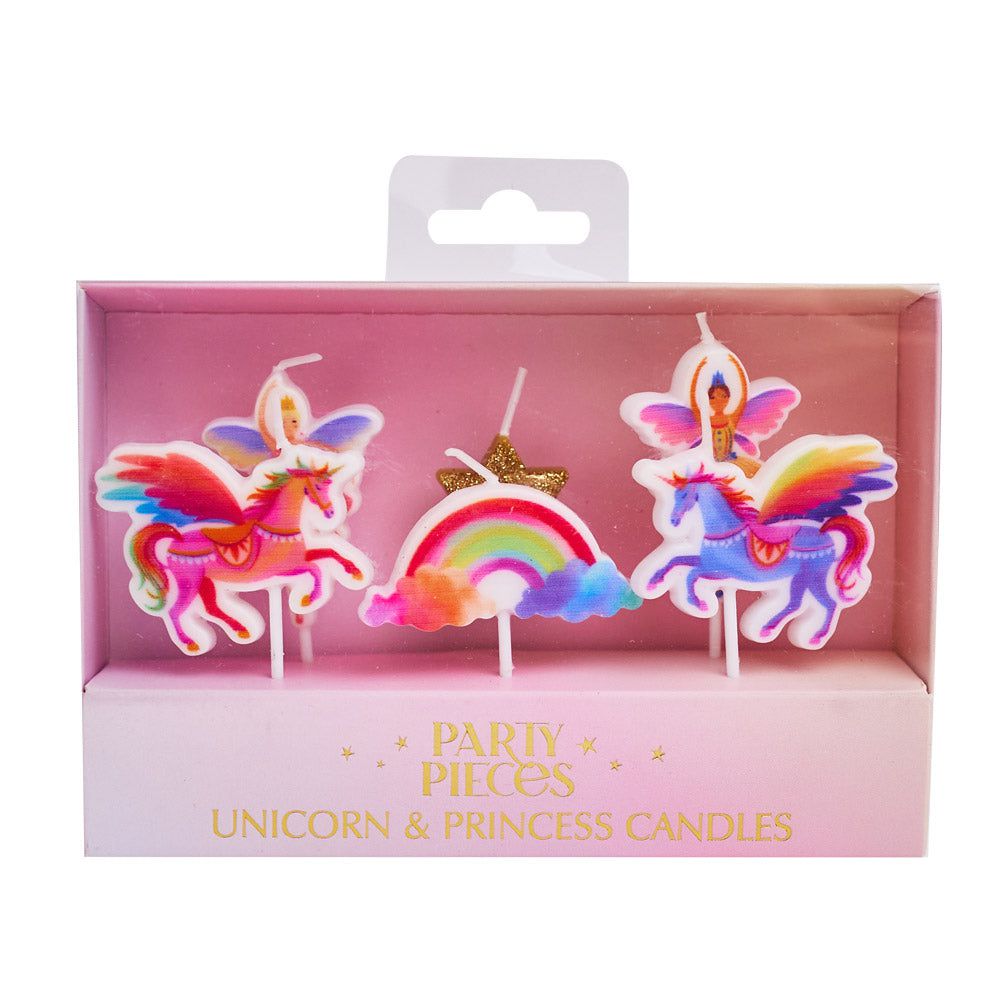 Party Pieces - Unicorn 5-Piece Party Candles