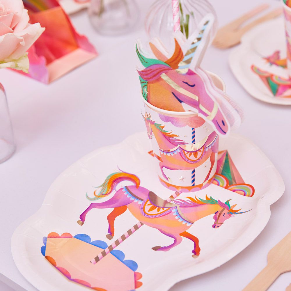 Party Pieces - Unicorn 8-Pack Paper Plates