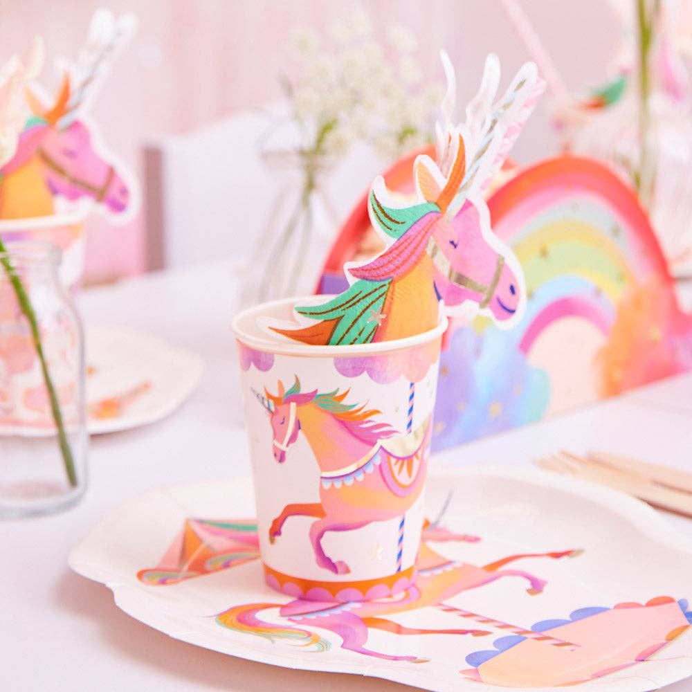 Party Pieces - Unicorn 8-Piece Party Paper Cups