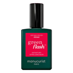 Manucurist - Peony Green Flash Semi-Permanent Nail Polish - 15 ml