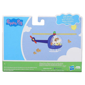 Peppa Pig - Single Figure and Vehicle Mini Helicopter Toy Set