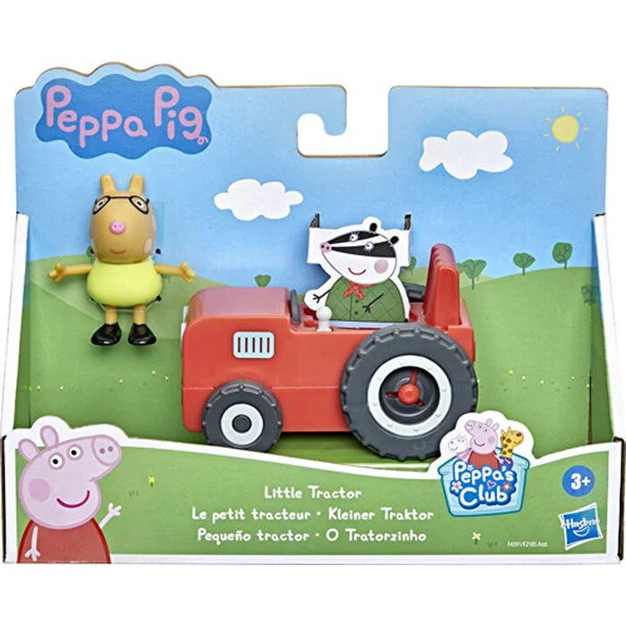 Peppa Pig - Single Figure and Vehicle Mini Tractor Toy Set