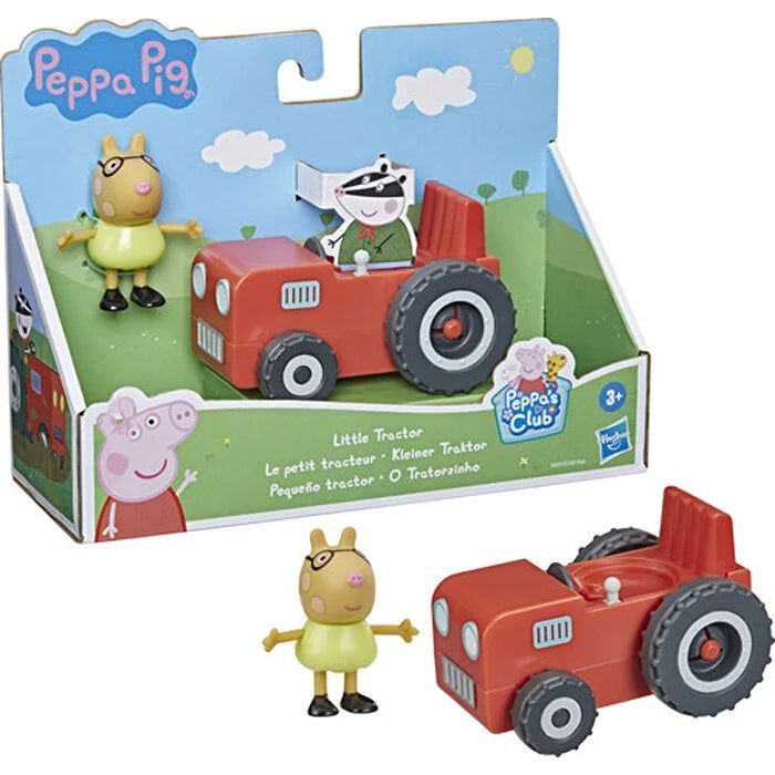 Peppa Pig - Single Figure and Vehicle Mini Tractor Toy Set