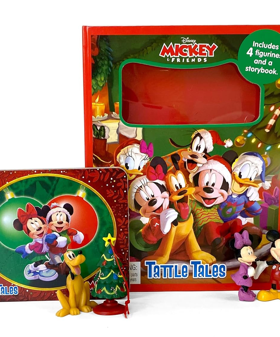 Phidal - Mickey and Friends Christmas Fun Figure Toy English Activity and Story Book