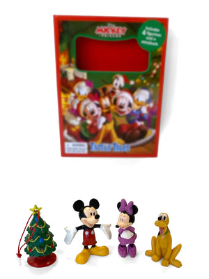 Phidal - Mickey and Friends Christmas Fun English Activity and Story Book with Figure Toys