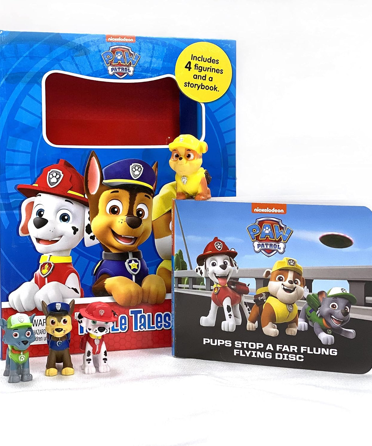 Phidal - Paw Patrol Tattle Tales Figurine Toy English Activity and Story Book