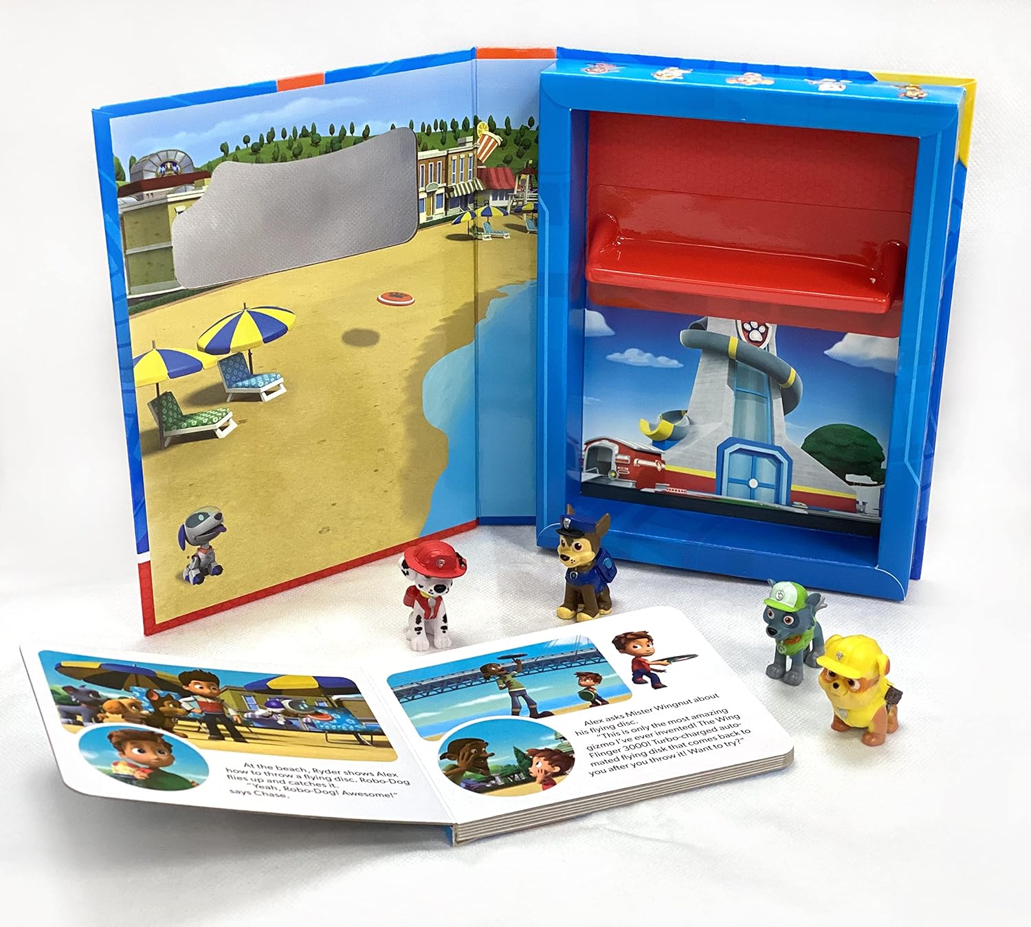 Phidal - Paw Patrol Tattle Tales Figurine Toy English Activity and Story Book