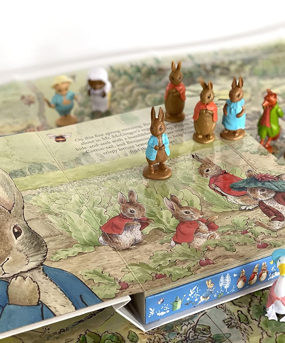 Phidal - Rabbit Peter Figurine Toy English Activity and Story Book