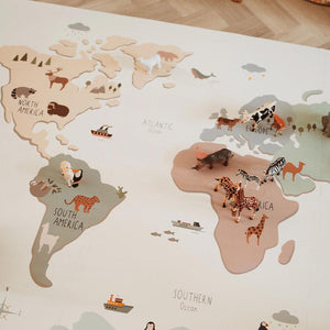 Play & Go Tiloo Puzzle Play Mat - World Map-Play Mats-World Map- | Natural Baby Shower