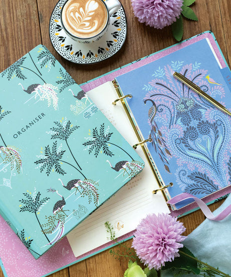 Portico Designs - Sara Miller: Ostrich and Palm Trees Organizer Planner