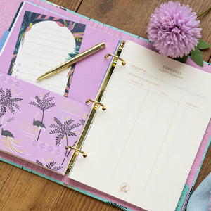Portico Designs - Sara Miller: Ostrich and Palm Trees Organizer Planner