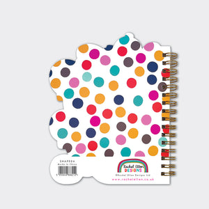 Rachel Ellen - Spotted Dog Shaped Wire-Bound Notebook