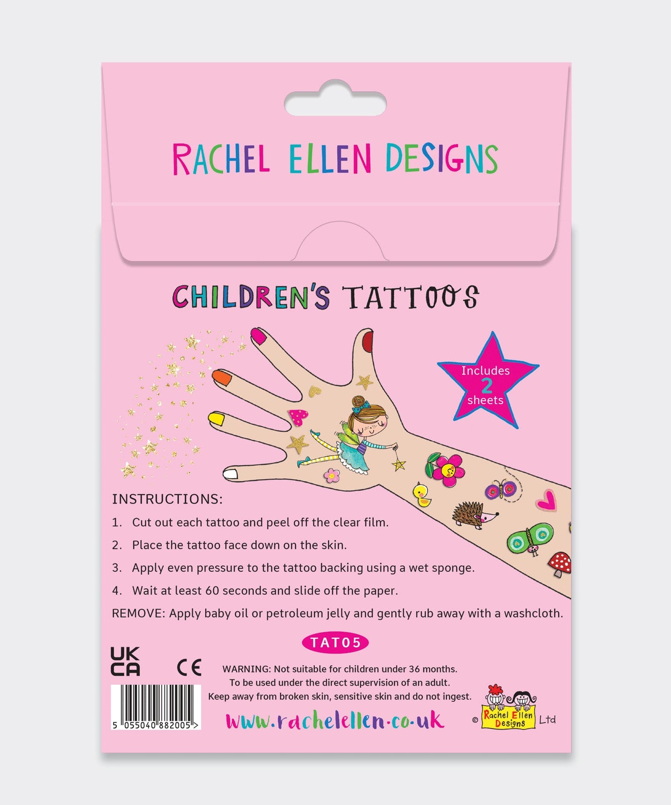 Rachel Ellen - Fairy Friends Children's Temporary Tattoos
