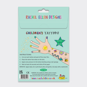 Rachel Ellen - Love Our Planet Children's Temporary Tattoos