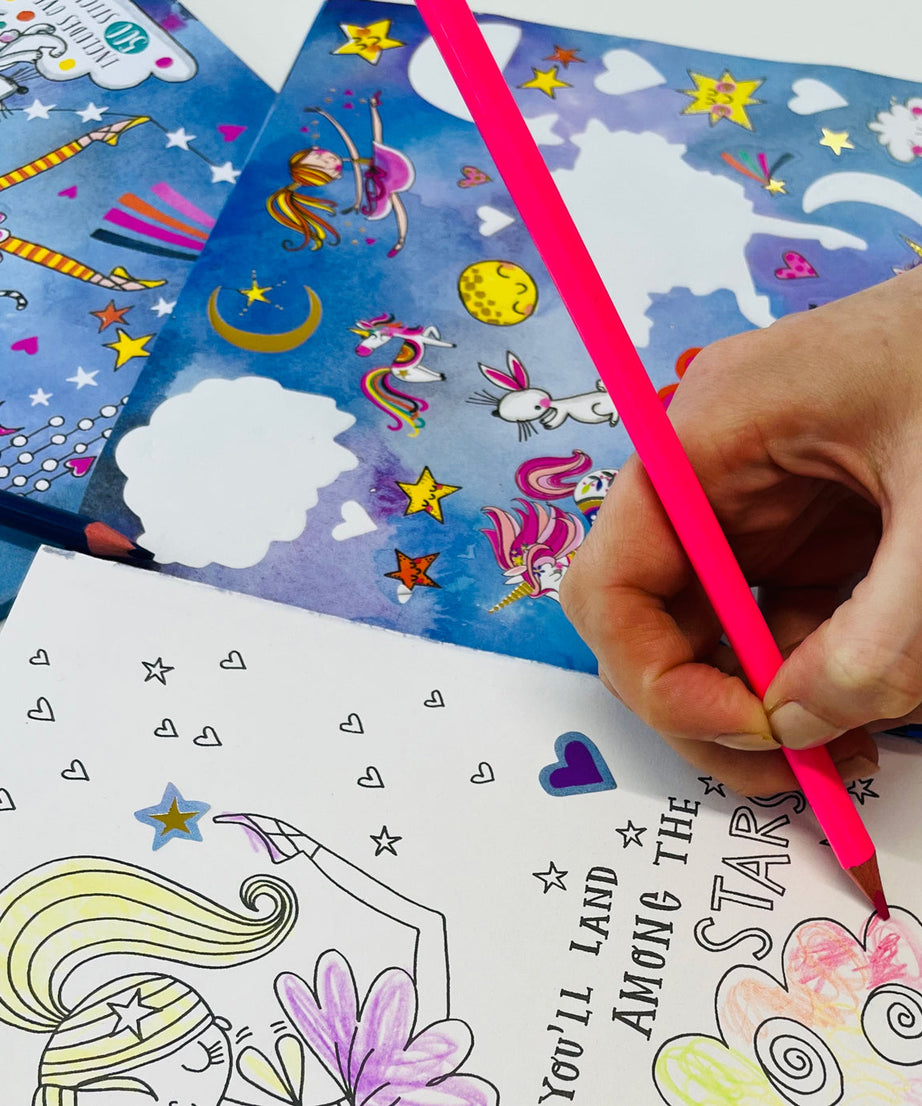 Rachel Ellen - Moondance Sticker Scene Coloring and Activity Book