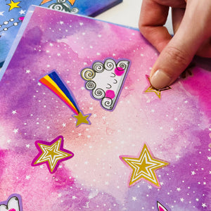 Rachel Ellen - Moondance Sticker Scene Colouring & Activity Book