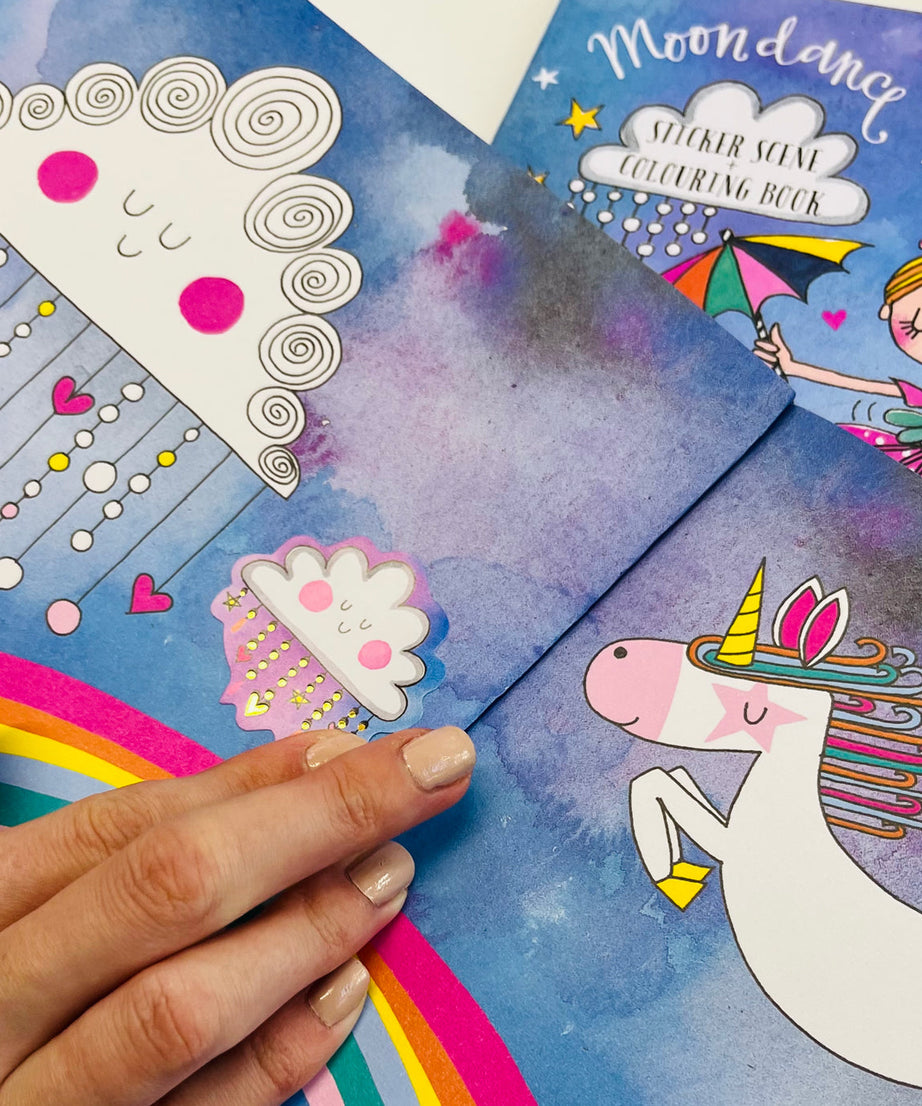 Rachel Ellen - Moondance Sticker Scene Coloring and Activity Book