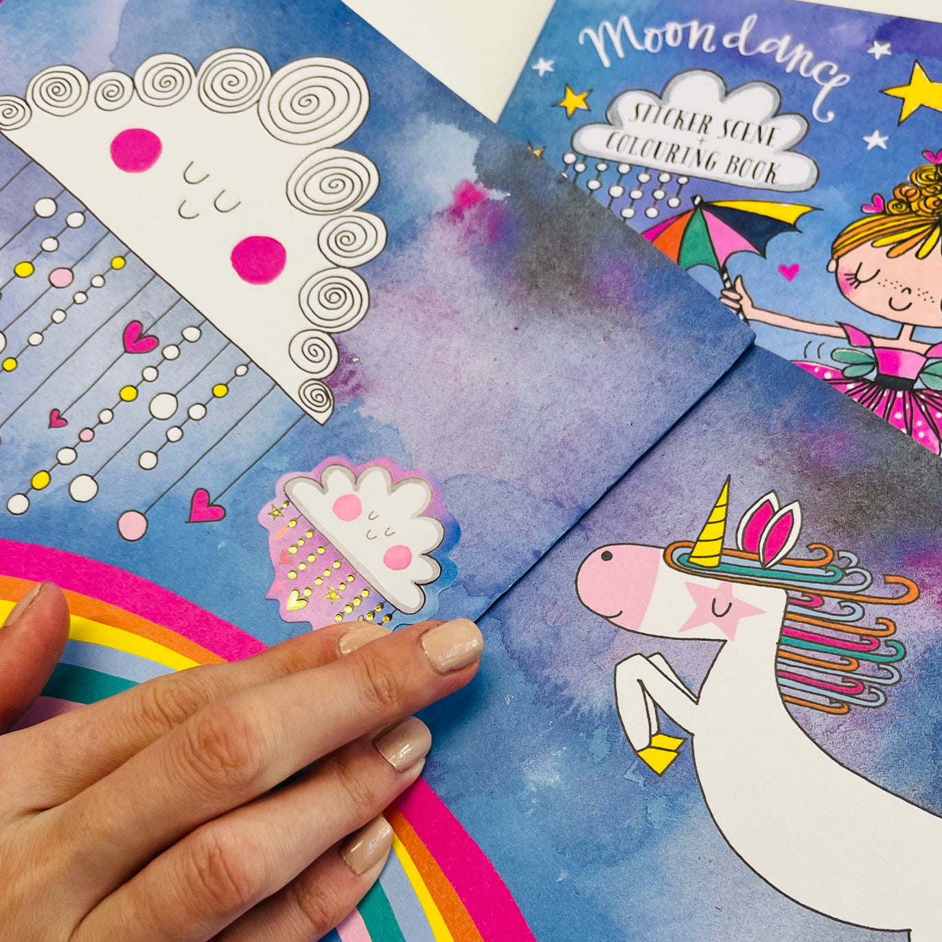 Rachel Ellen - Moondance Sticker Scene Coloring and Activity Book
