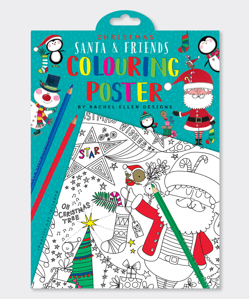 Rachel Ellen - Santa Claus and Friends Giant Coloring Posters