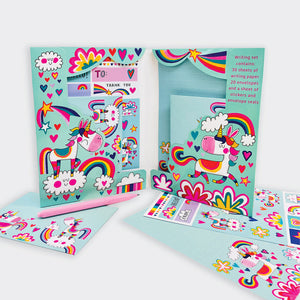 Rachel Ellen - Rainbow Unicorn Writing Set