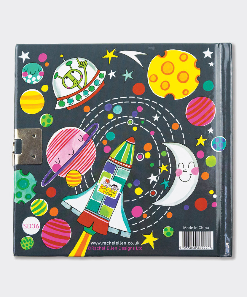Rachel Ellen - To The Moon Space Lockable Secret Diary