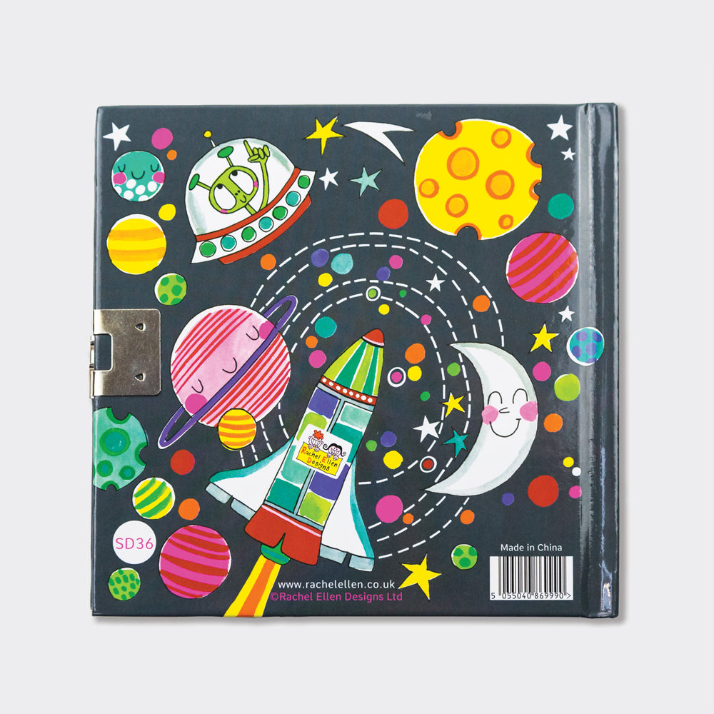 Rachel Ellen - To The Moon Space Lockable Secret Diary