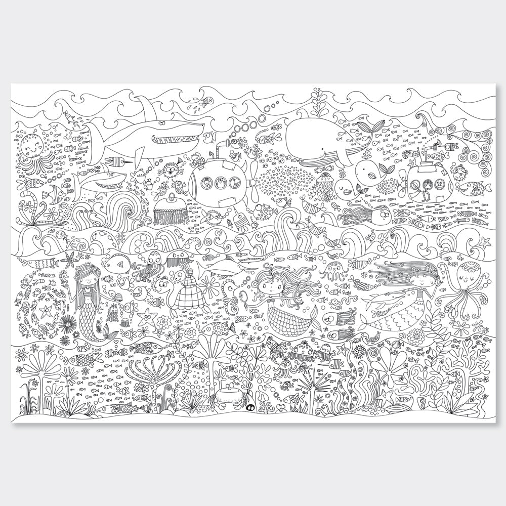 Rachel Ellen - Under The Sea Giant Colouring Posters