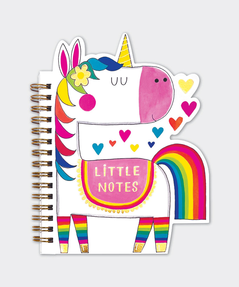 Rachel Ellen - Unicorn Shaped Wire Bound Notebook