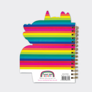 Rachel Ellen - Unicorn Shaped Wire-bound Notebook