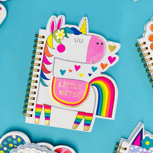 Rachel Ellen - Unicorn Shaped Wire-bound Notebook