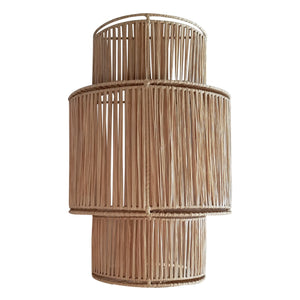 Honoré - Rattan 3-Level Wall Lamp | Gold