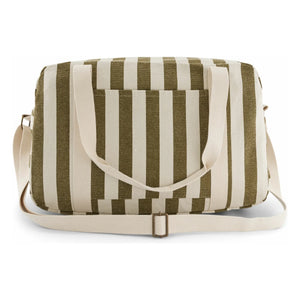 Rose in April - Raphaël Striped Baby Care Bag | Olive