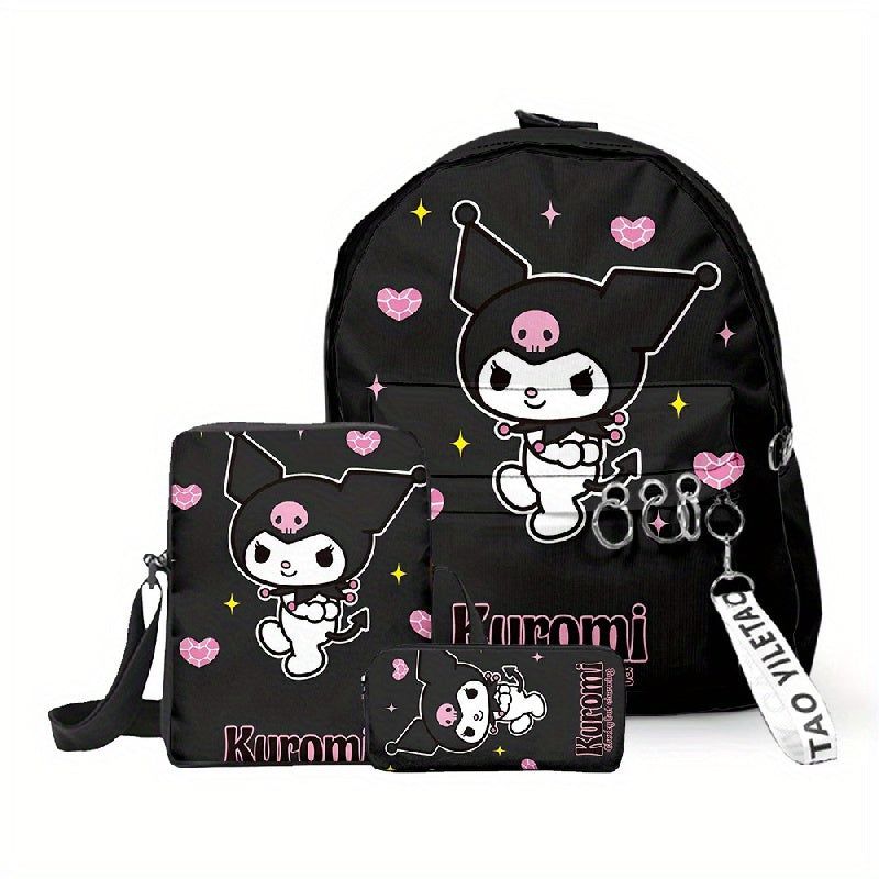 Sanrio - Kuromi 3-Piece School Bag Set