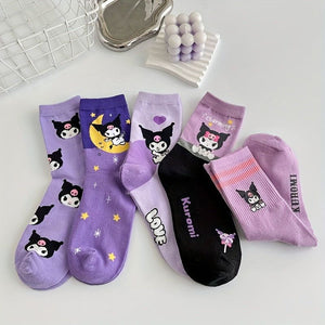Sanrio - Kuromi 5 Pack Kids Socks