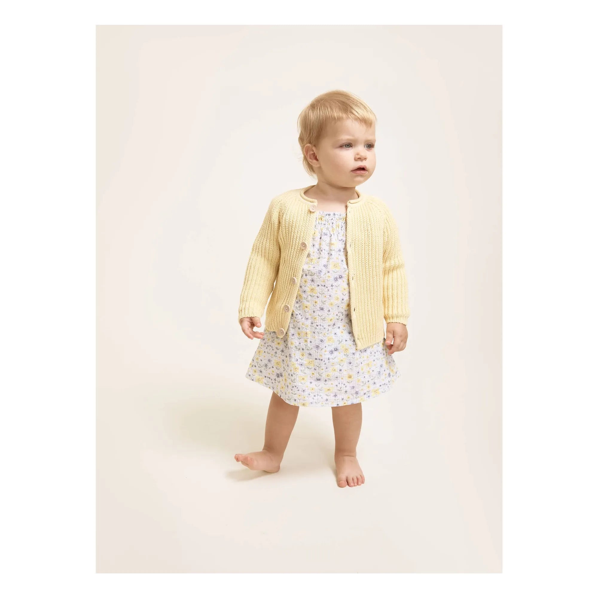 Búho - Seersucker Floral Dress | Light Blue