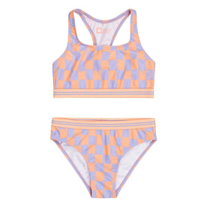 Tumble N'Dry - Serra Damier Swimwear Recycled Fibres | Lavender
