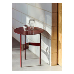 Hay - Shim Side Table | Burgundy