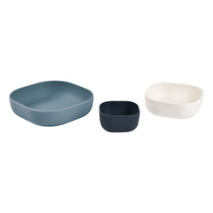 Béaba - Silicone Bowls - Set of 3 | Navy Blue