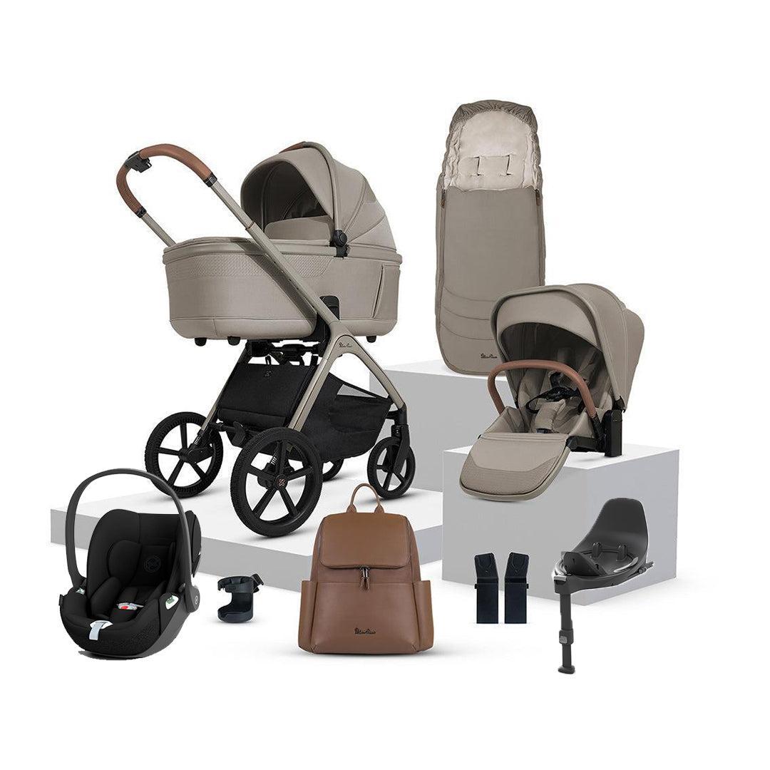 Silver Cross Cove + Cloud T Travel System-Travel Systems-Champagne- | Natural Baby Shower