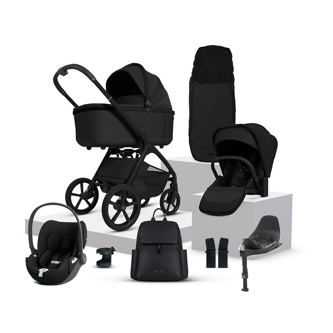 Silver Cross Cove + Cloud T Travel System-Travel Systems-Onyx- | Natural Baby Shower