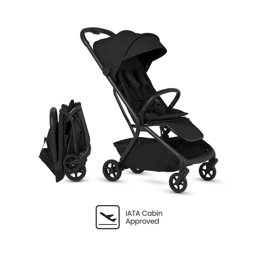Silver Cross Nia Stroller - Onyx-Strollers-No Carrycot- | Natural Baby Shower