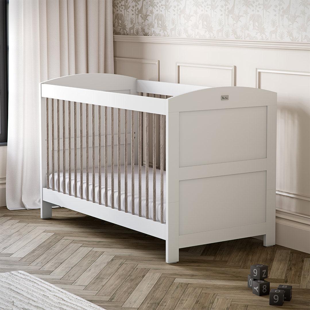 Silver Cross Valencia Cot Bed - Ash White-Cot Beds-Ash White-Cot Bed | Natural Baby Shower