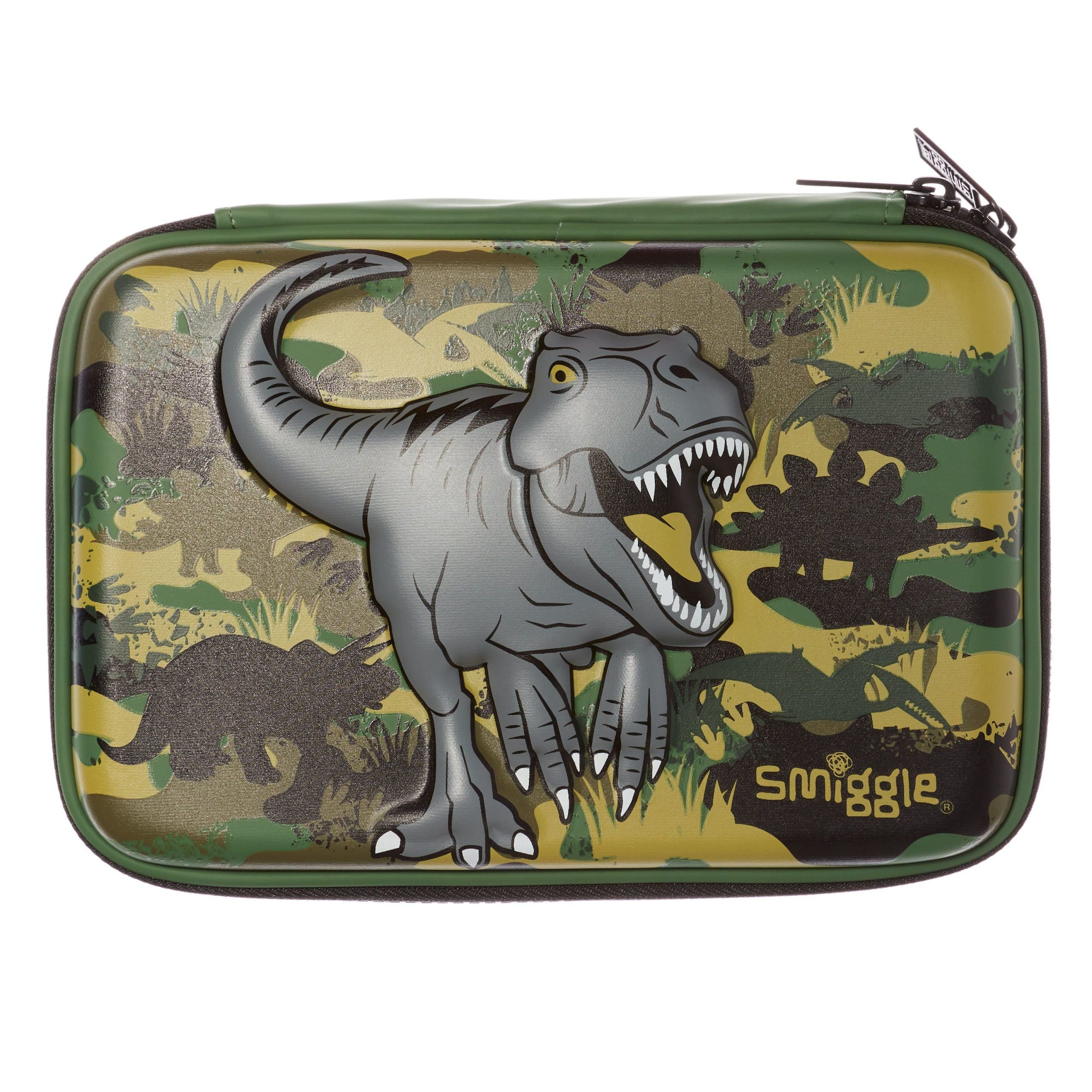 Smiggle - 3D Embossed Hardtop Dinossi Special Design Pencil Case