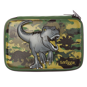 Smiggle - 3D Embossed Hardtop Dinossi Special Design Pencil Case