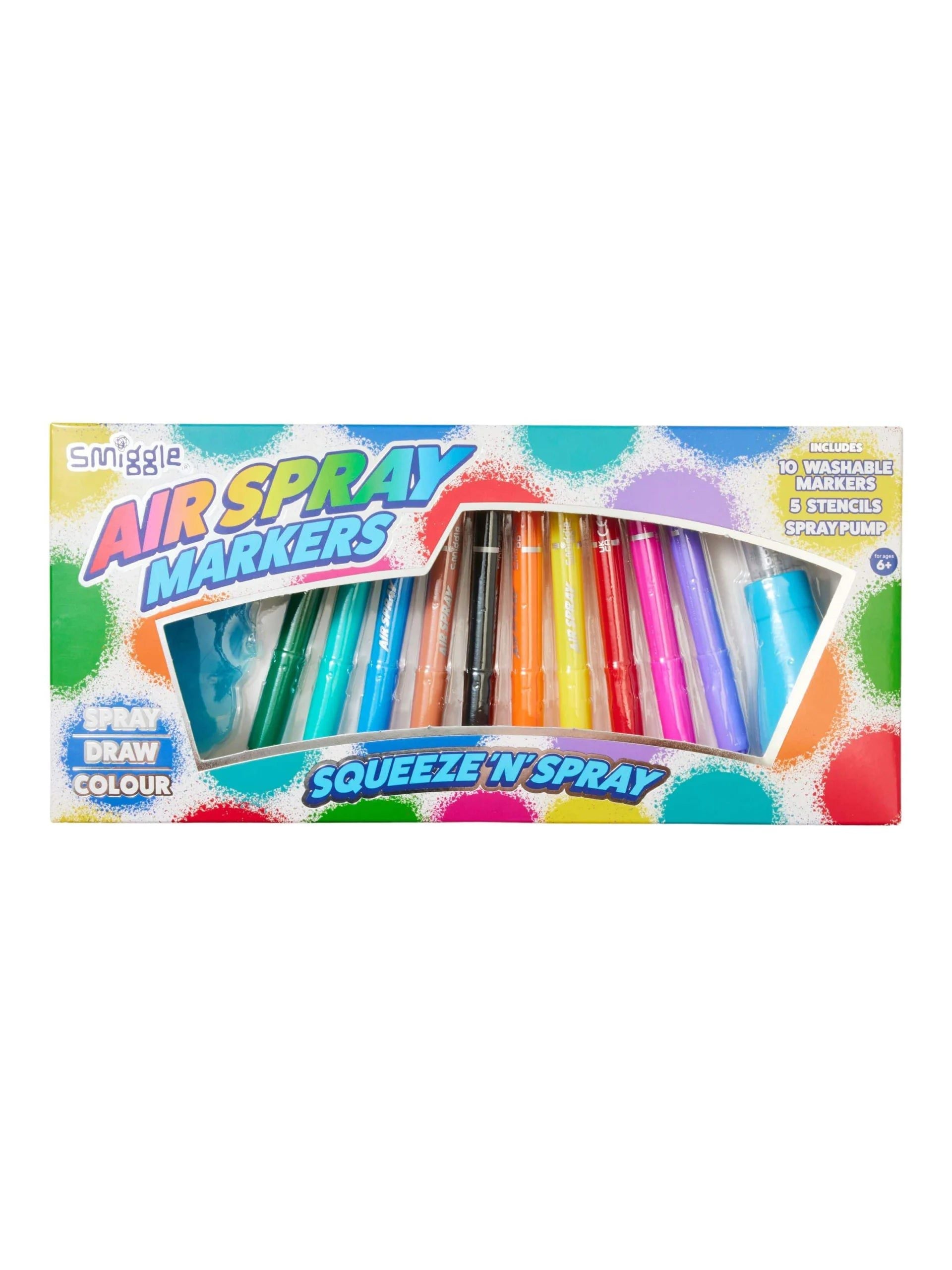 Smiggle - Air Spray Airbrush Marker Pen Set