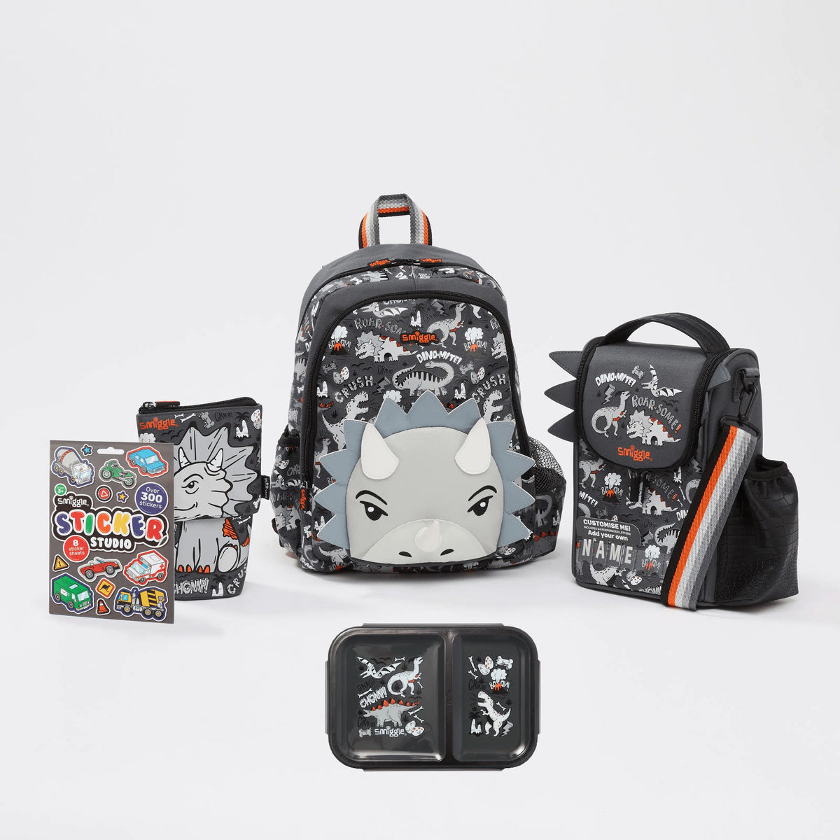 Smiggle - Animalia Junior 5-Piece Preschool and Nursery School Bag Set