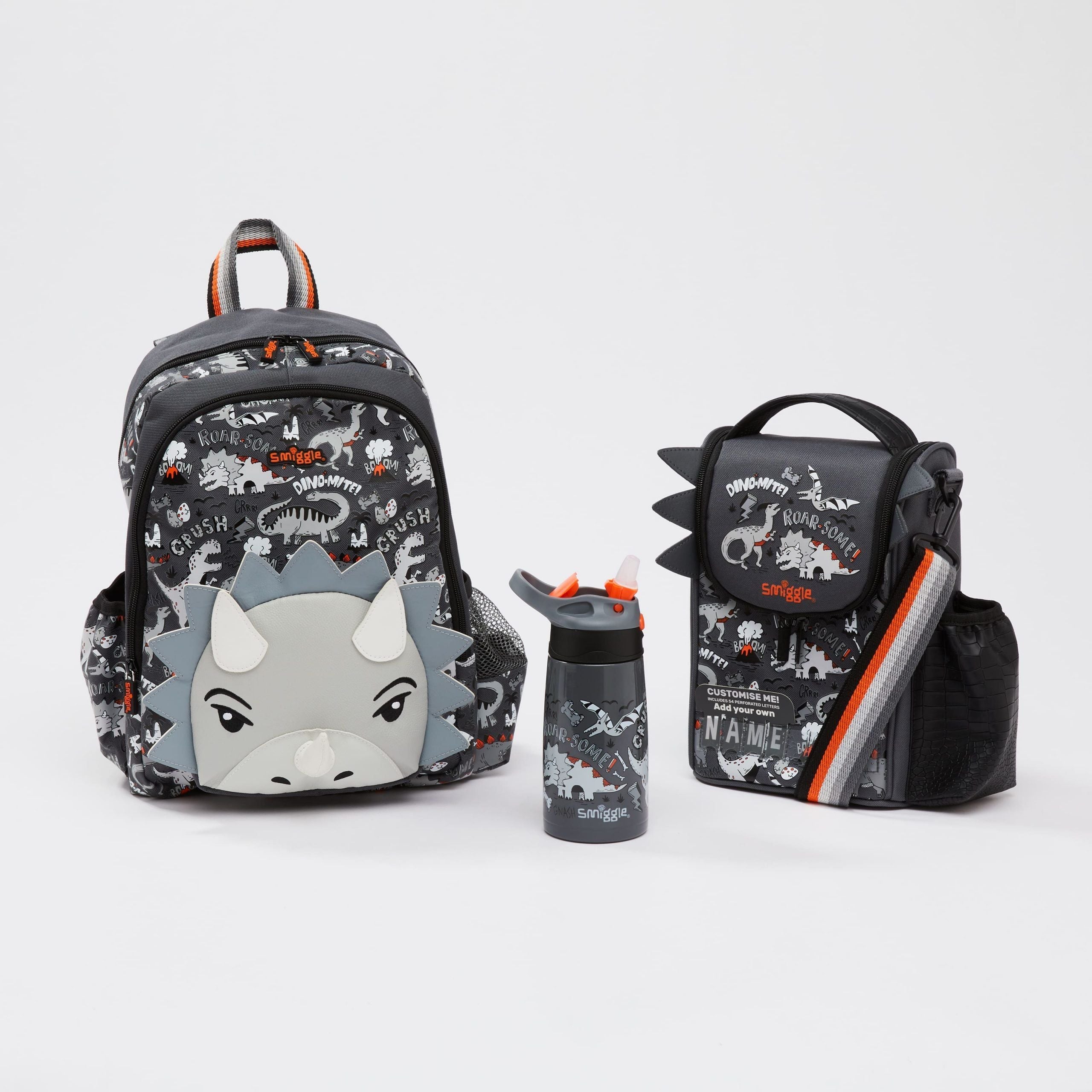 Smiggle - Animalia Junior Bag Water Bottle and Lunch Box Set