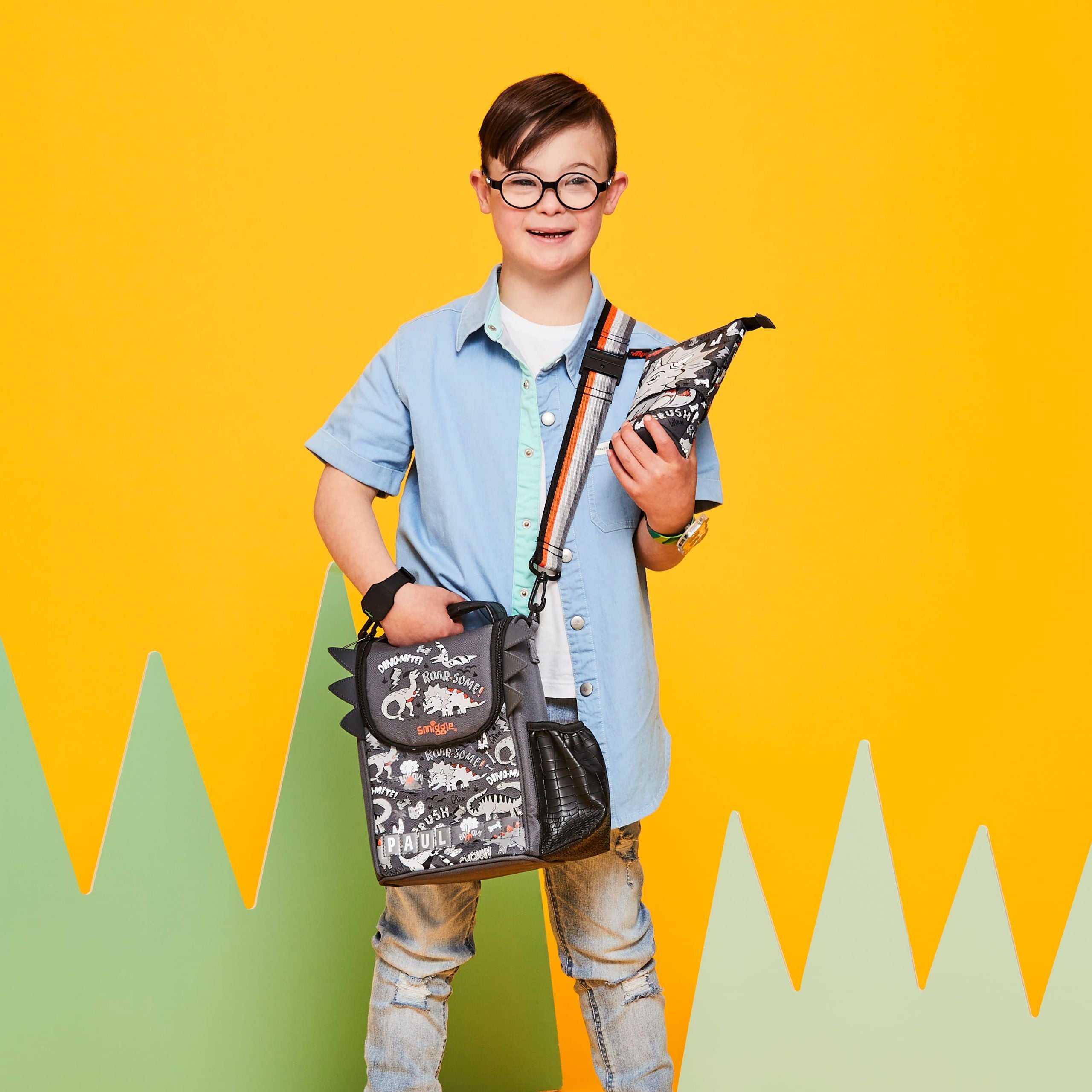 Smiggle - Animalia Junior Name Bag Set
