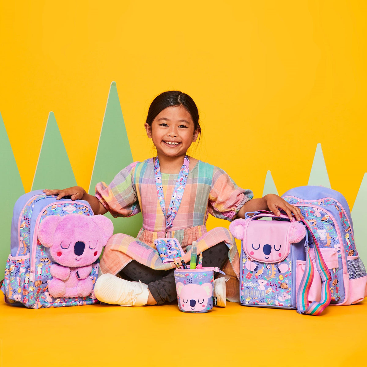 Smiggle - Animalia Junior Name Bag Set